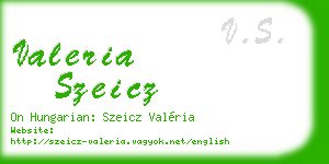 valeria szeicz business card