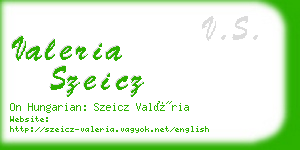 valeria szeicz business card